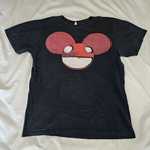 Black Kids Shirt with Red Graphic